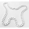 Silver Curb Chain Necklace 8mm  50-60cm 55-65g 